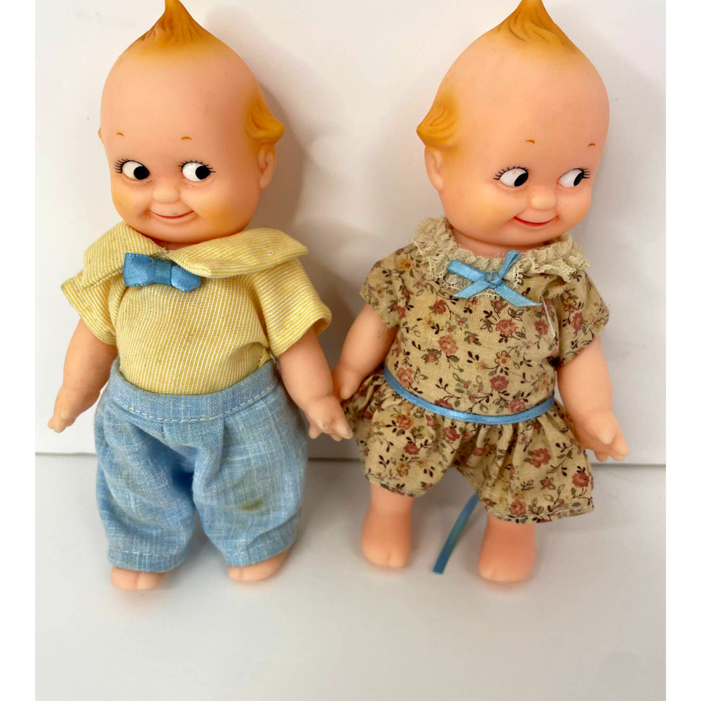 VINTAGE Jesco Kewpie dolls set flower